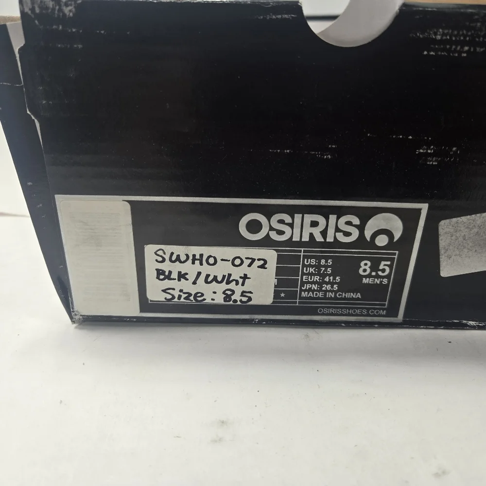 Osiris Serve x Maxx242 Prayers Black and White Graphic Sneakers Men's Size 8.5